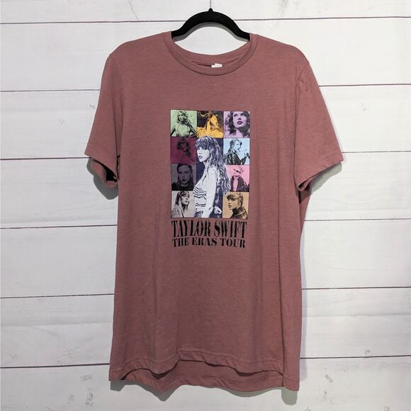 Bella Canvas The Eras Tour Full Album Taylor Swift Tee Shirt Mauve Women's Large - Picture 1 of 7
